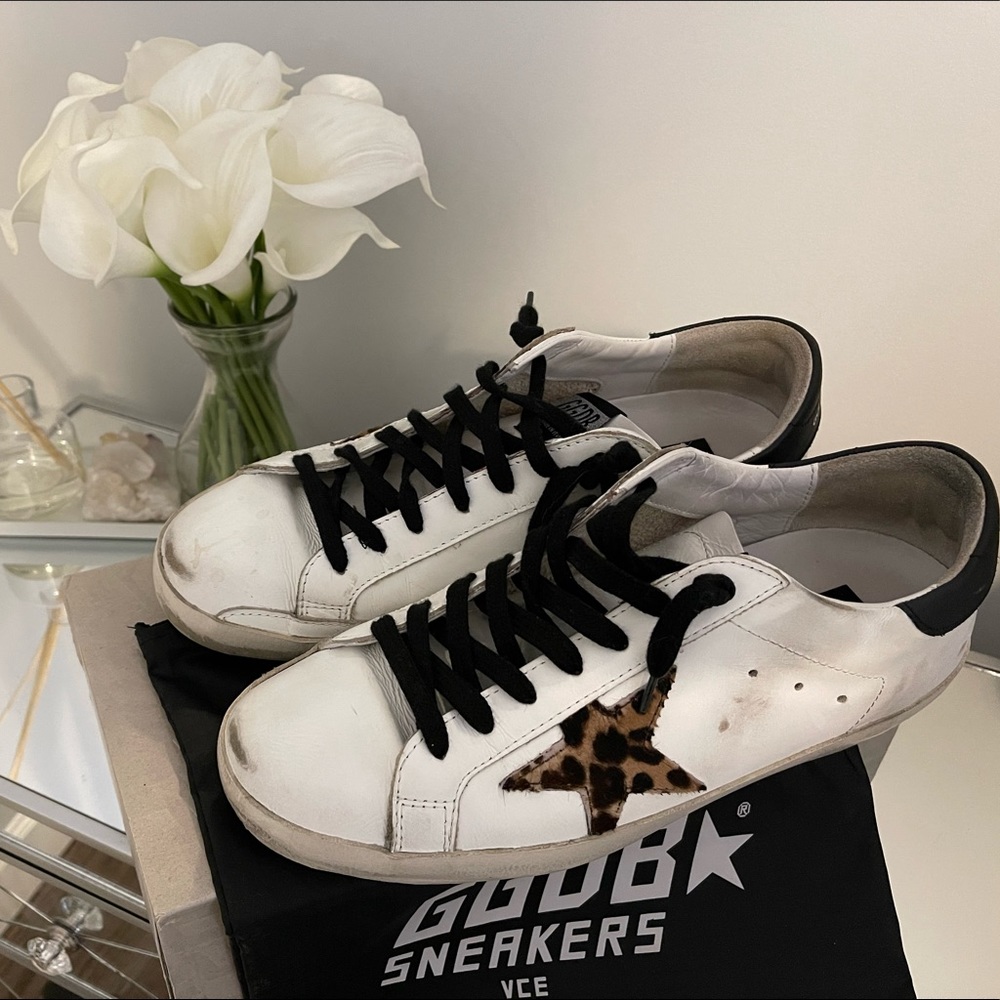 Golden Goose - Leopard Superstar Sneakers 🎉